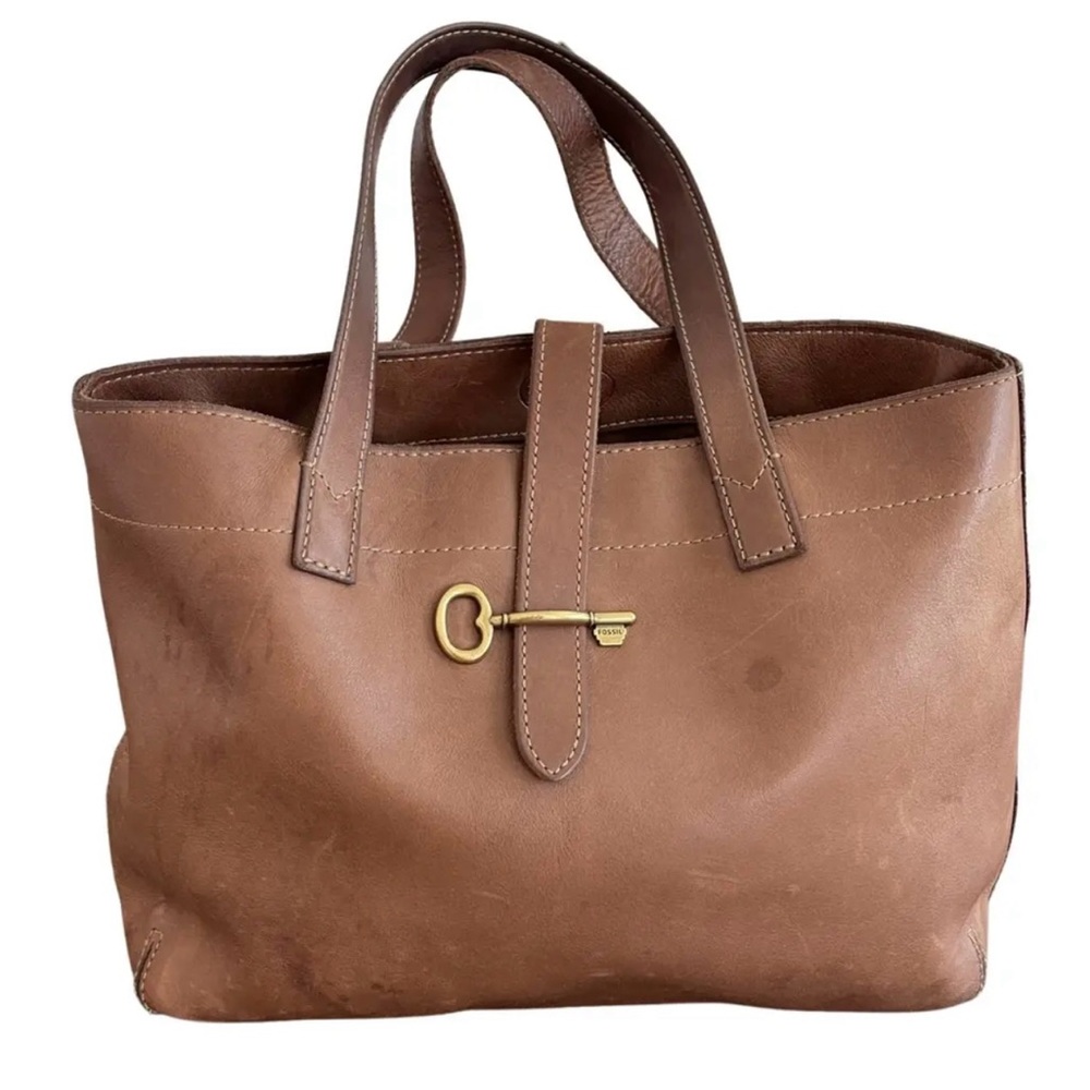 🤎 SOLD Fossil Austin Shopper Tote Leather Bag! 🤎
